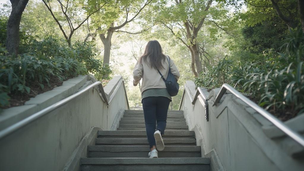 계단오르기 유산소로 칼로리 소모의 즐거움 느껴보세요!