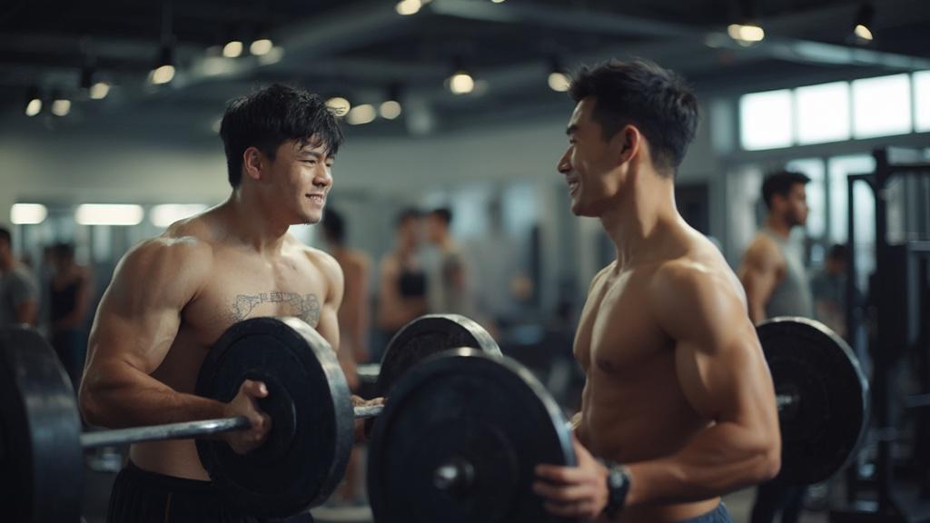 7가지 매력으로 알아보는 헬스장 운동 열심히 하는 남자